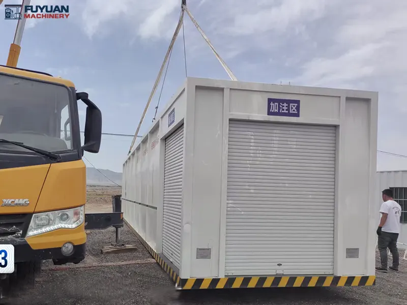 Skid-Mounted Gas Station Main Body Installation Site