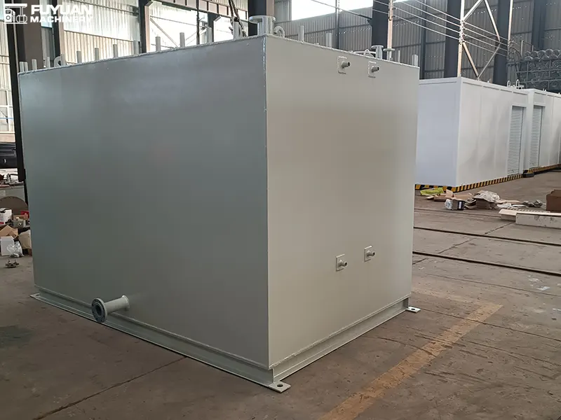 2000l Square Oil Tank Awaits Shipment
