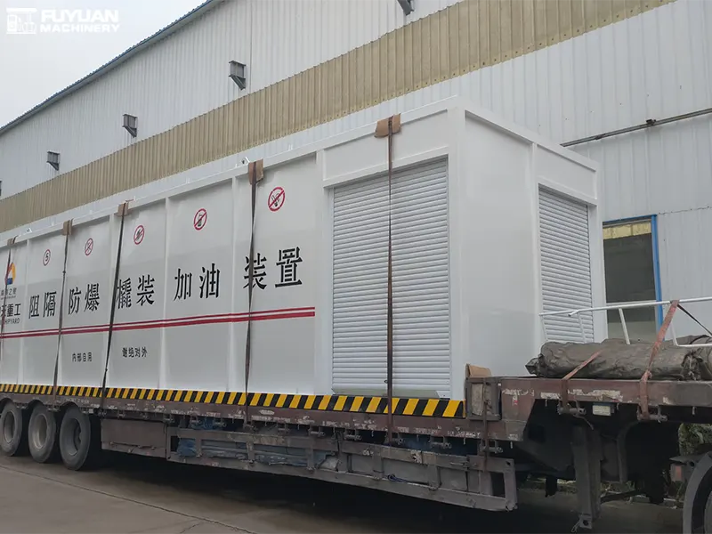 50-Ton Skid-Mounted Gas Station Loading Completed