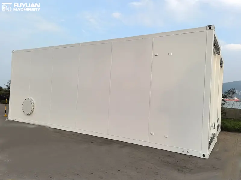 Container Oil Storage Tank Installation Site