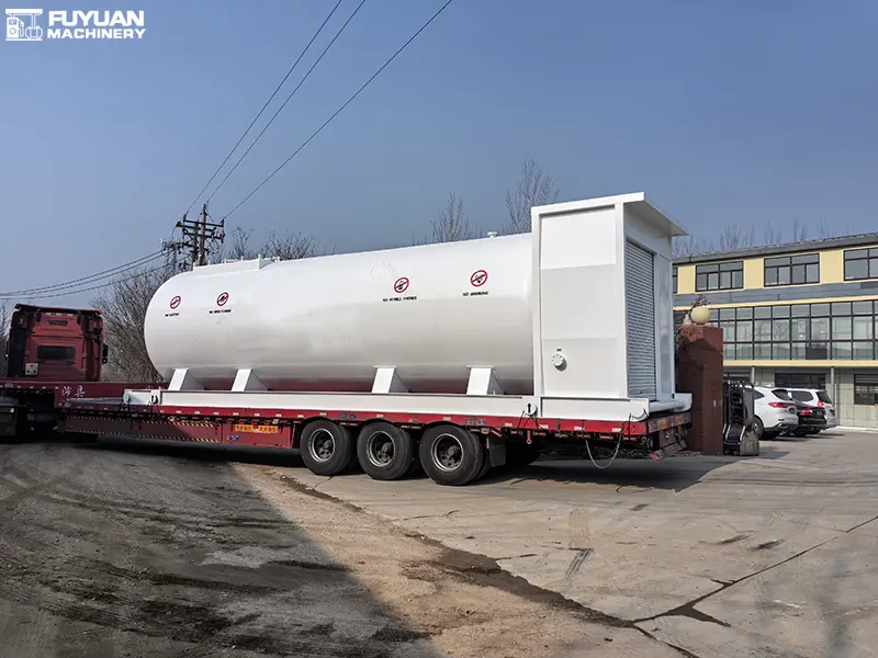 50-Ton Skid-Mounted Fuel Station Being Shipped