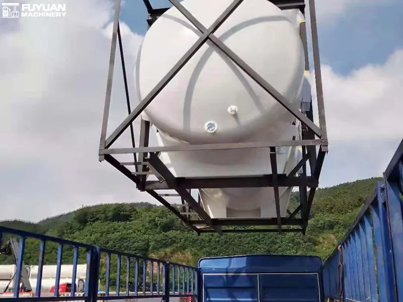 Skid-Mounted Fuel Station Unloading Site