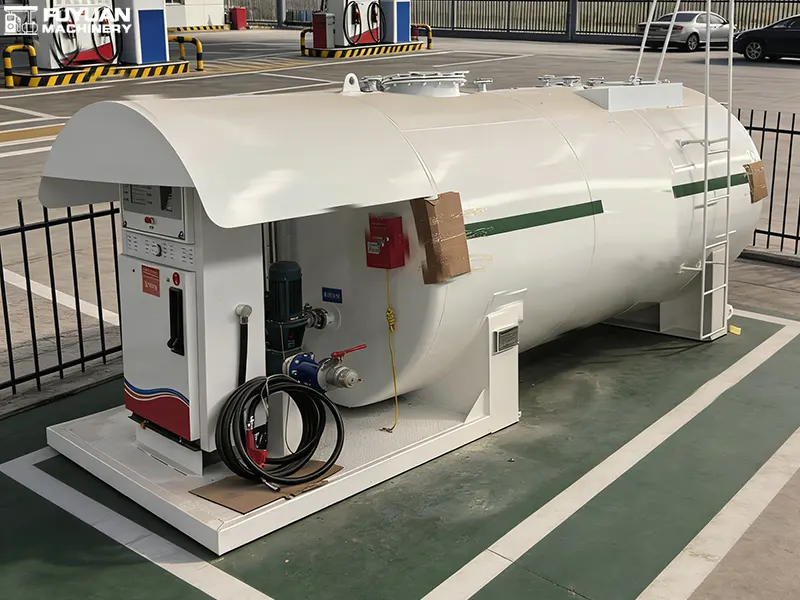 Skid-Mounted Fuel Station Installation Site