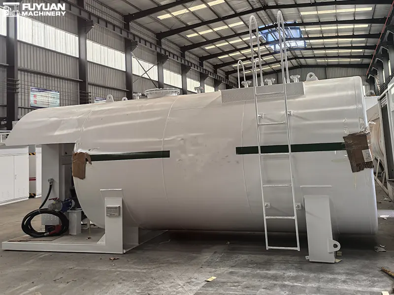 Small Skid-Mounted Fuel Station Under Construction