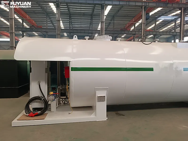 Oil Storage Tank with Fuel Dispenser Completed
