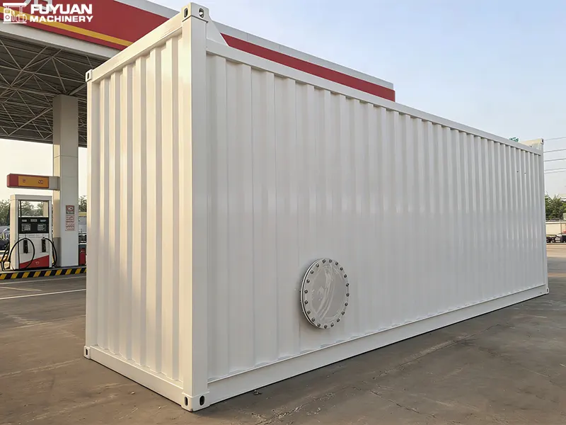 40 Cubic Meter Mobile Container Gas Station Installation Site