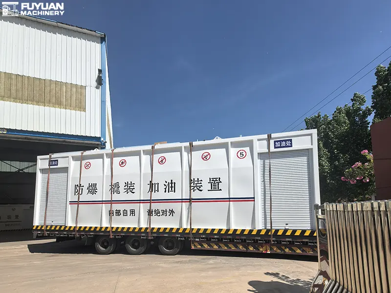40 Cubic Meter Mobile Container Gas Station Loading and Delivery