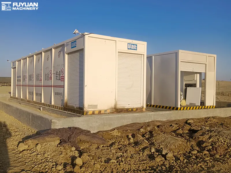 A 40-Cubic-Meter Mobile Container Refueling Unit Is Being Installed