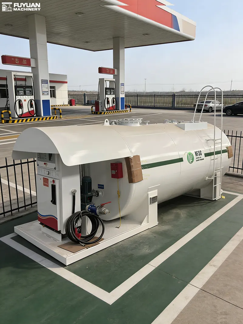 On-Site Installation Work of Skid-Mounted Gas Station