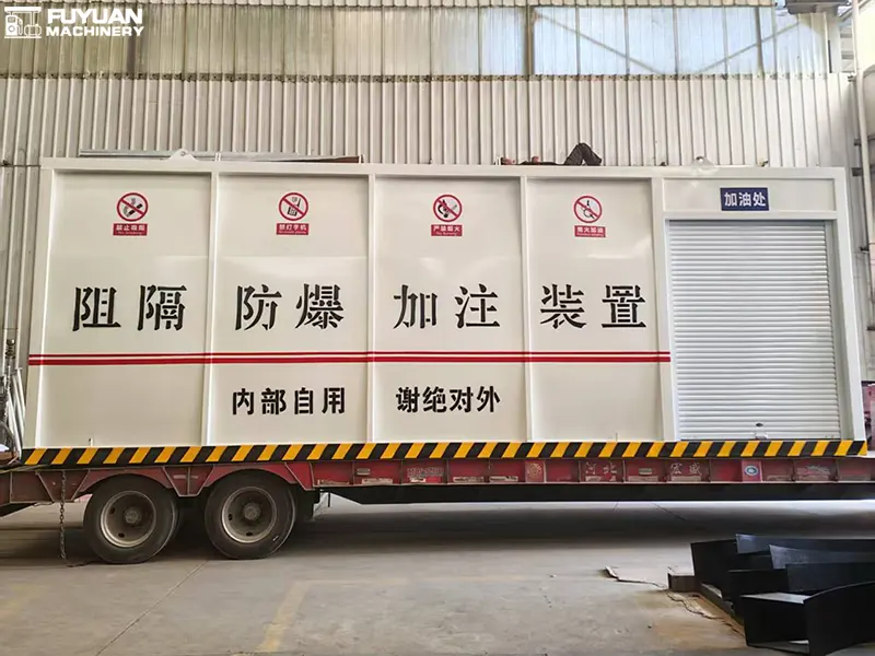 Mobile Fuel Station Departure