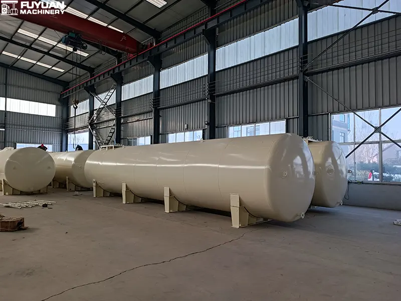 Stainless Steel Horizontal Oil Storage Tank Inventory Display