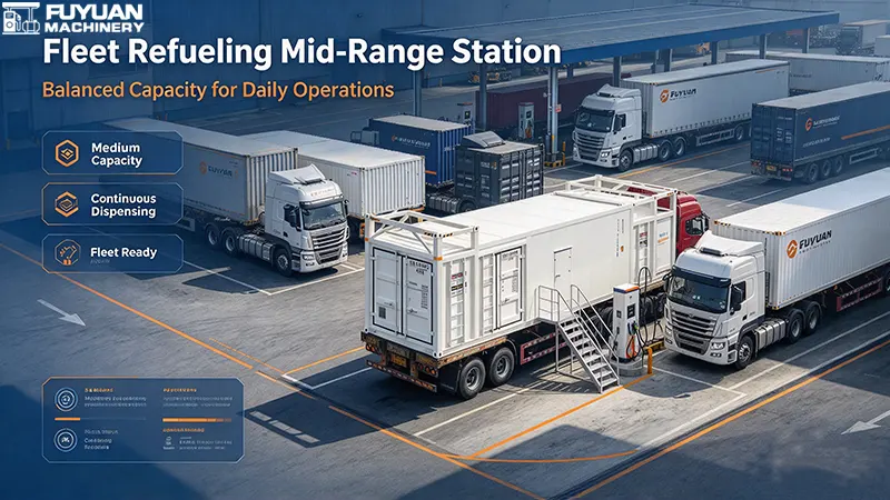 Fleet refueling mid-range station