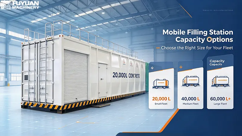 Mobile filling station capacity options
