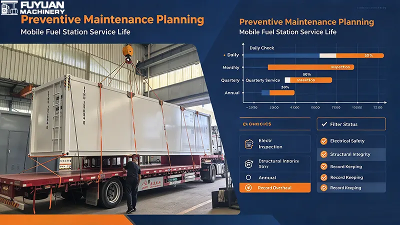 Preventive maintenance planning for mobile fuel station service life