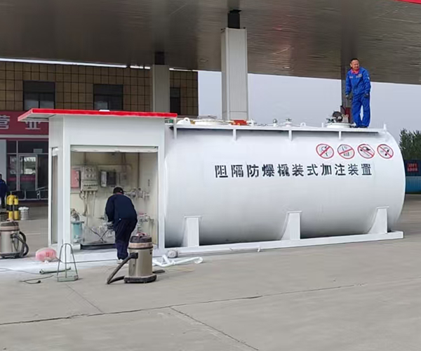 Skid-Mounted Gas Station Under Construction